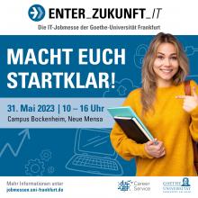 Banner Enter Zukunft IT Jobmesse "Macht Euch startklar"
