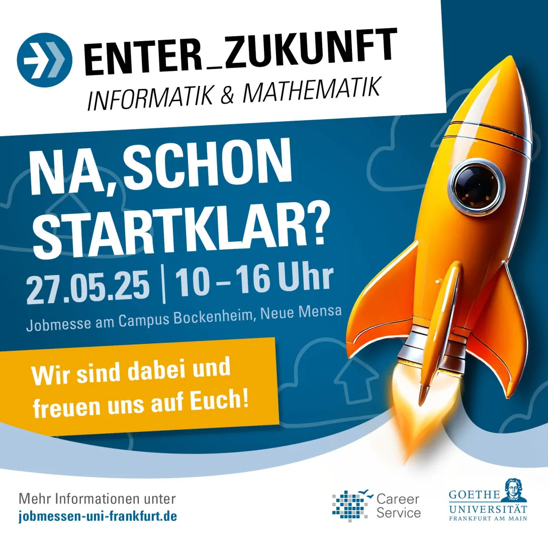 Ankündigung ENTER ZUKUNFT IT+Mathe am 27. Mai 2025 von 10 bis 16 Uhr in der Neuen Mensa