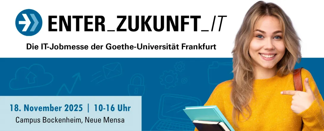 Banner Enterzukunft IT am 18. November 2025  in der Neuen Mensa von 10 bis 16 Uhr