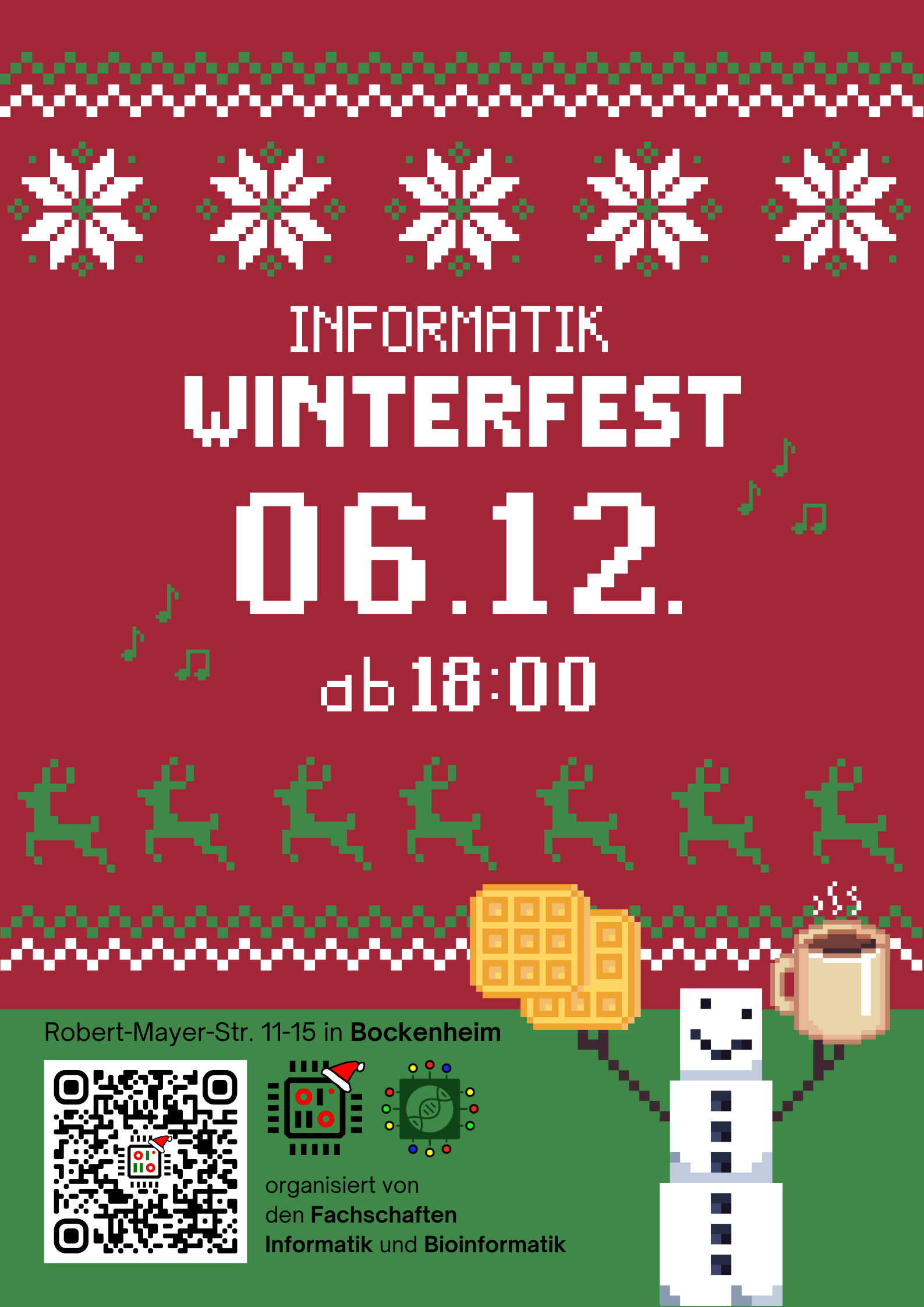 Plakat Winterfest Informatik am 6.12. ab 18 Uhr in der RMS 11-15